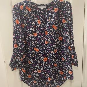 Daniel Rainn Koda Split Neck Blouse